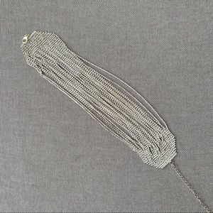 cowl neck rhinestone choker